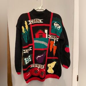 Vintage women’s Karen Scott farm sweater. Size large.